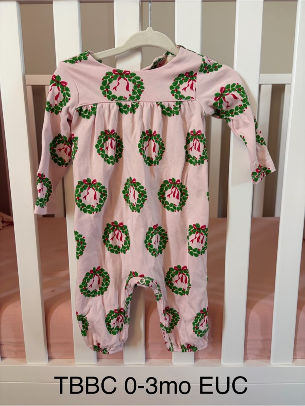 The Beaufort Bonnet Company Pink Wreath-Print romper